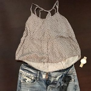 MUDD hippie print flow tank top